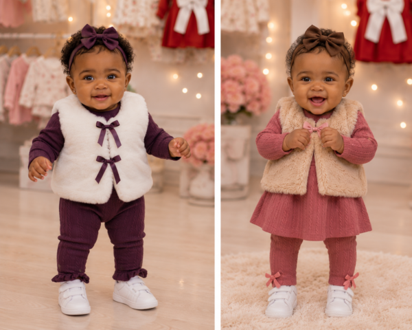 3-piece baby fur set