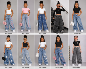 Baggy-cargo jeans for females