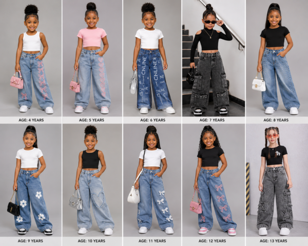 Baggy-cargo jeans for females
