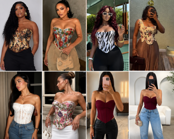 Solid Corset Tops
