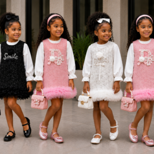 Set Chacha gown with long sleeve