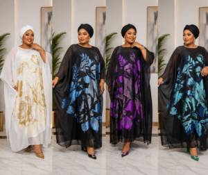 Rich Aunty Bubu gown (3 in 1 it has a gown inside and comes with a scarf)